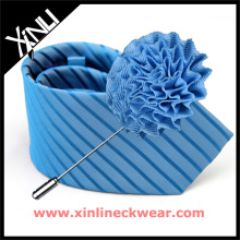Pin отворотом цветка мужчин соответствующие Шелковый Жаккард Тканый галстуки и лацканы